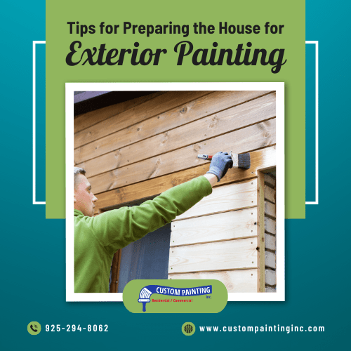 Tips for Preparing the House for Exterior Painting in the Bay area including the cities of Alamo, Bay Point, and Danville